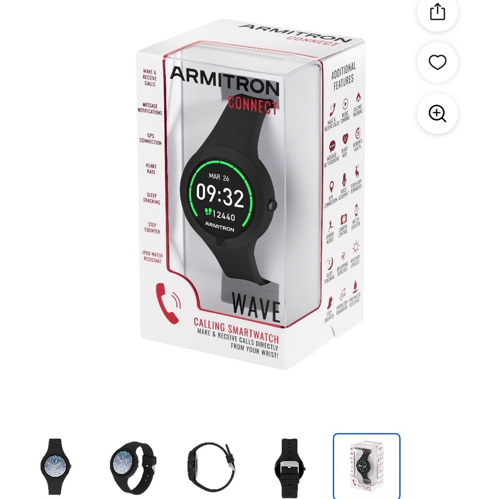 Armitron Connect Black Smartwatch -No box